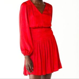Nine West long sleeve red dress NWOT